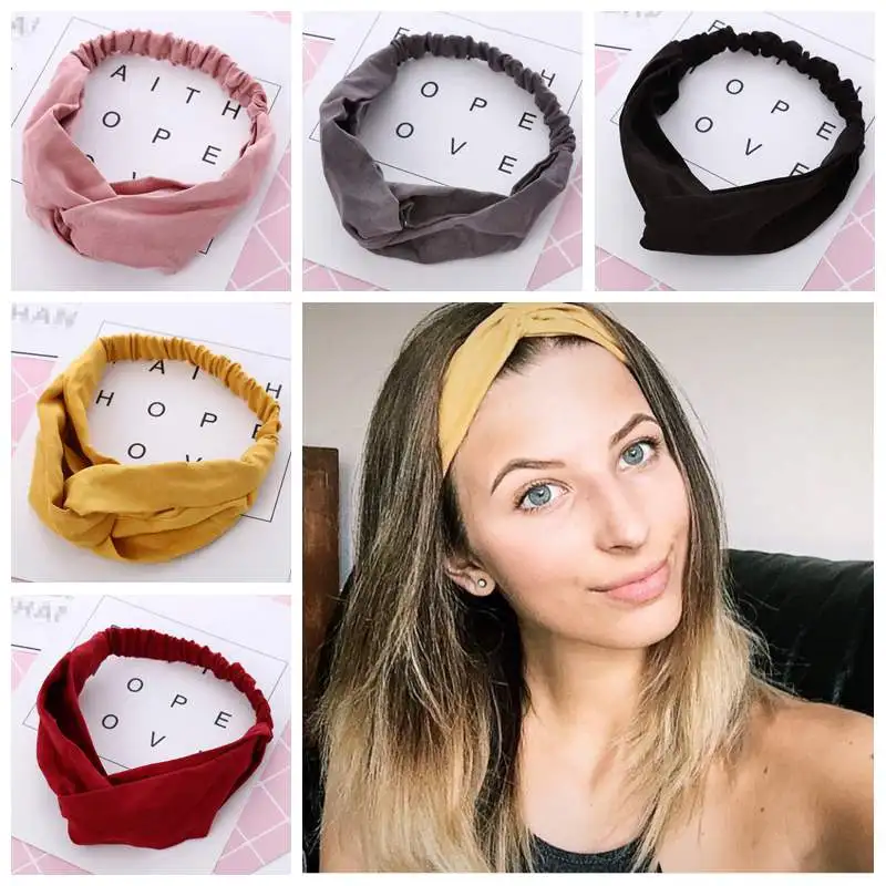 Women Cross Knot Hairband Accessories